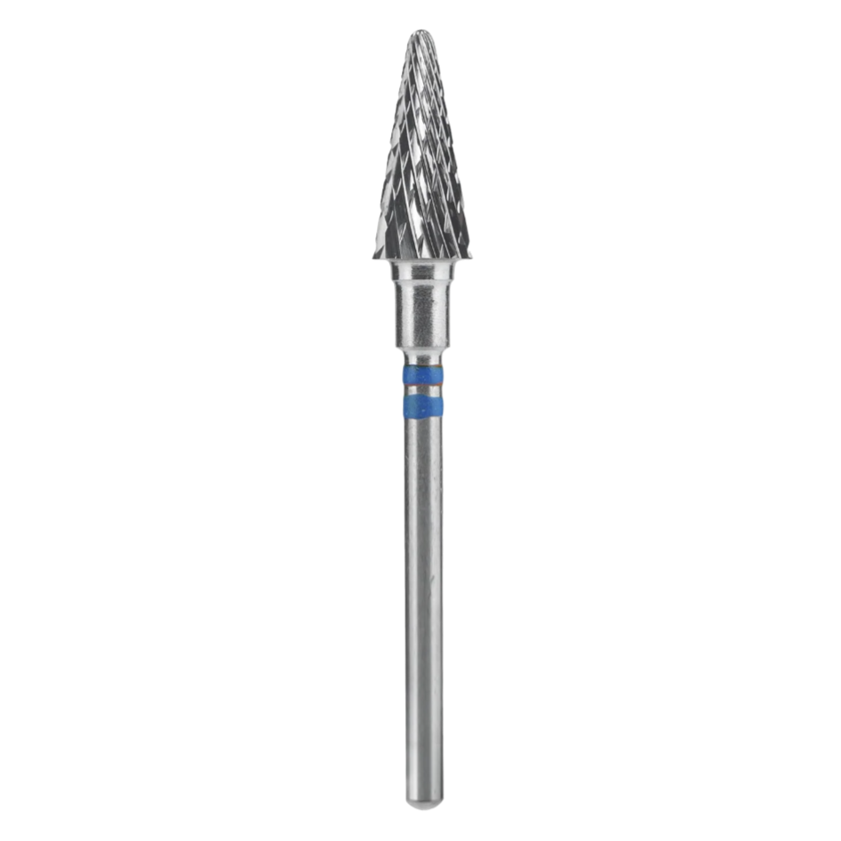 CARBIDE NAIL DRILL BIT FOR LEFT-HANDED USERS, "CONE" BLUE EXPERT, HEAD DIAMETER 6/ 14MM (FT73B060/14) (#206)-STALEKS™-0