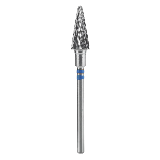 CARBIDE NAIL DRILL BIT FOR LEFT-HANDED USERS, "CONE" BLUE EXPERT, HEAD DIAMETER 6/ 14MM (FT73B060/14) (#206)-STALEKS™-0