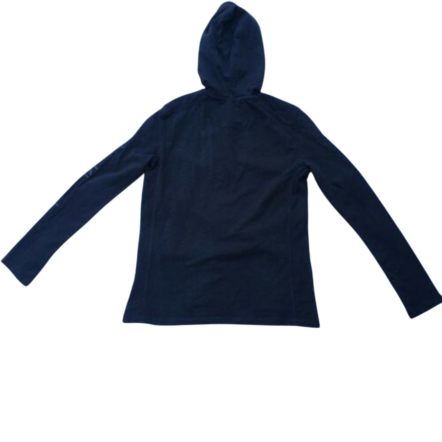 Calvin Klein Jeans Mens Small Black 100% Cotton Long Sleeve Hooded Henley Shirt