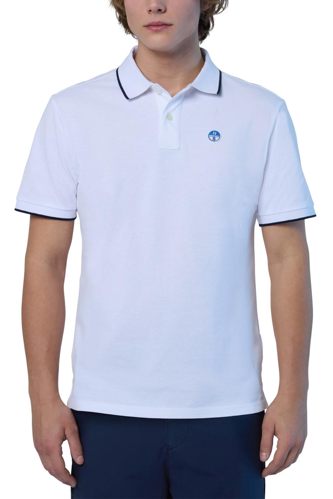 NORTH SAILS - Men's regular polo shirt with logo collar - Size 4XL-0