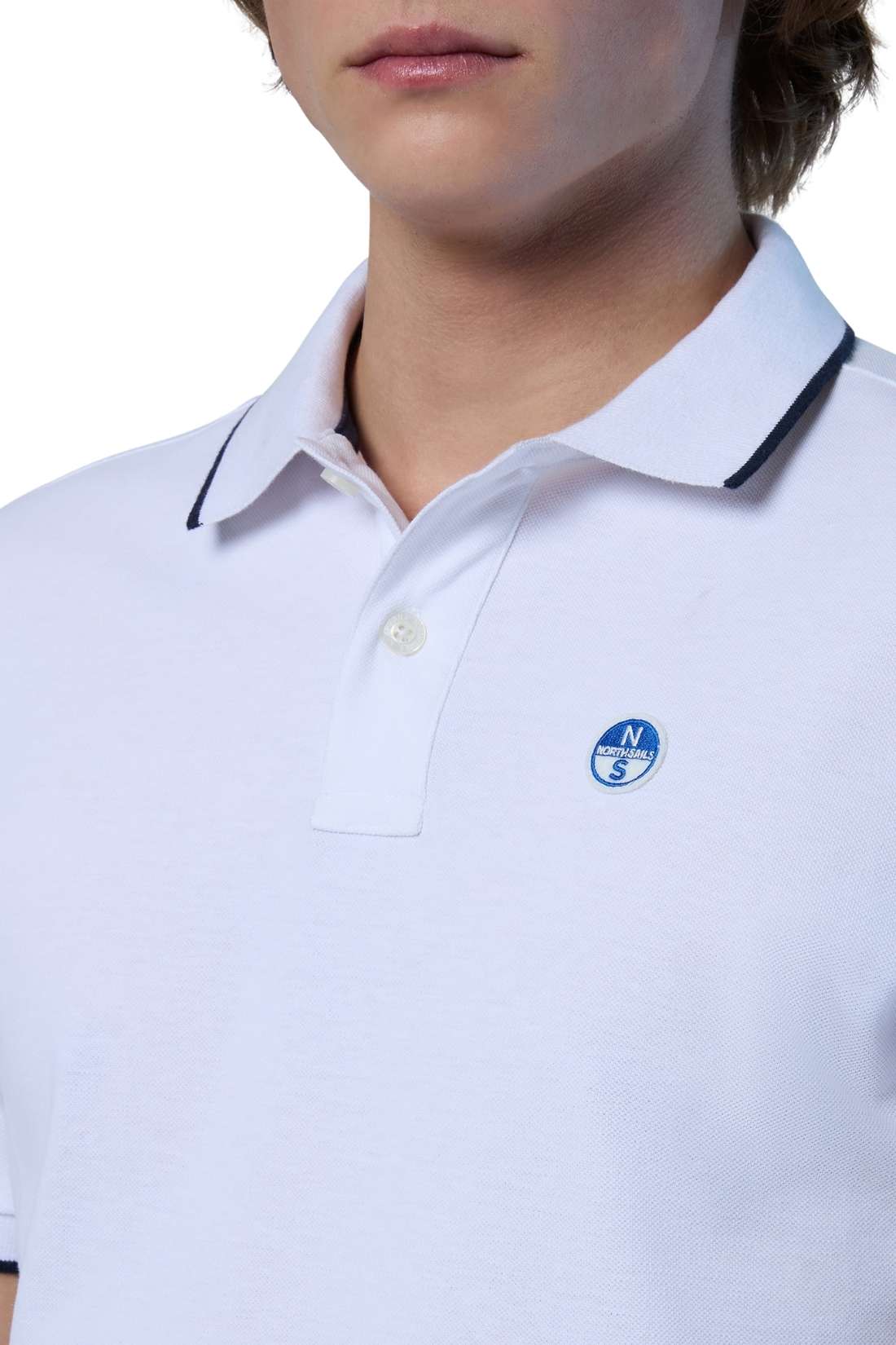 NORTH SAILS - Men's regular polo shirt with logo collar - Size 4XL-2