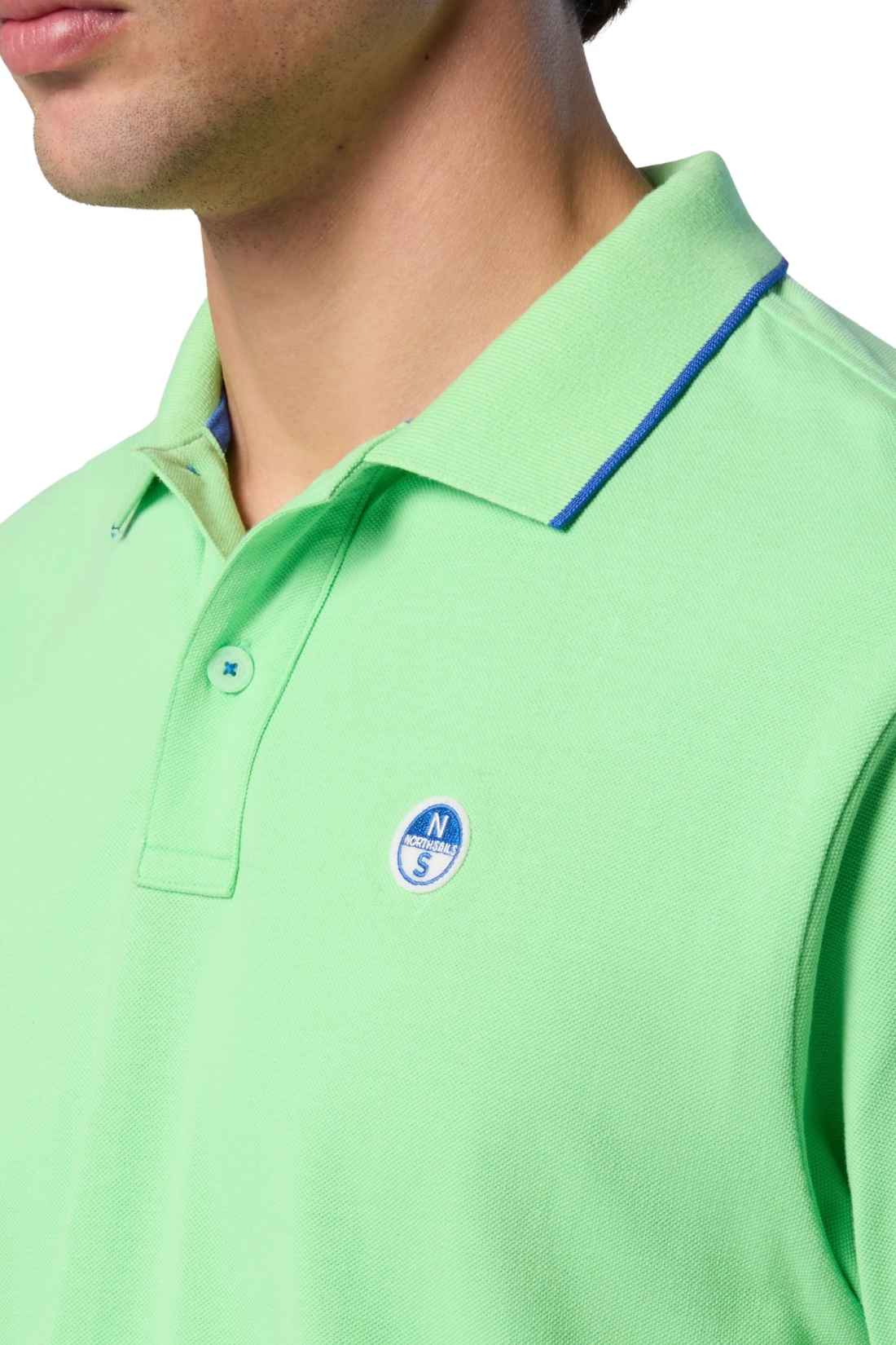 NORTH SAILS - Men's regular polo shirt with logo collar - Size 4XL-6