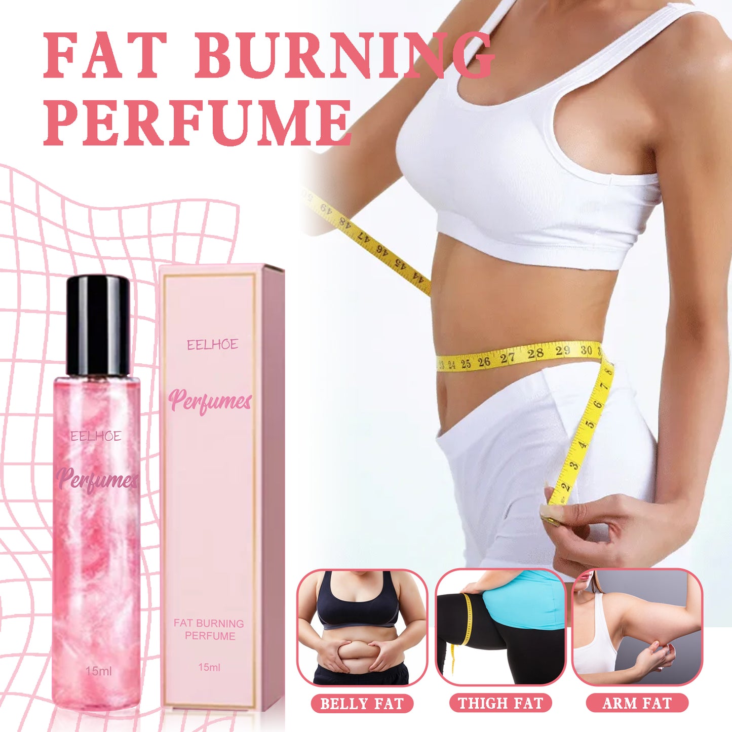 Fat Burning Perfume, Fresh Light Fragrance Long-Lasting Fragrance Firming Body Fat Lazy Body Slimming Perfume