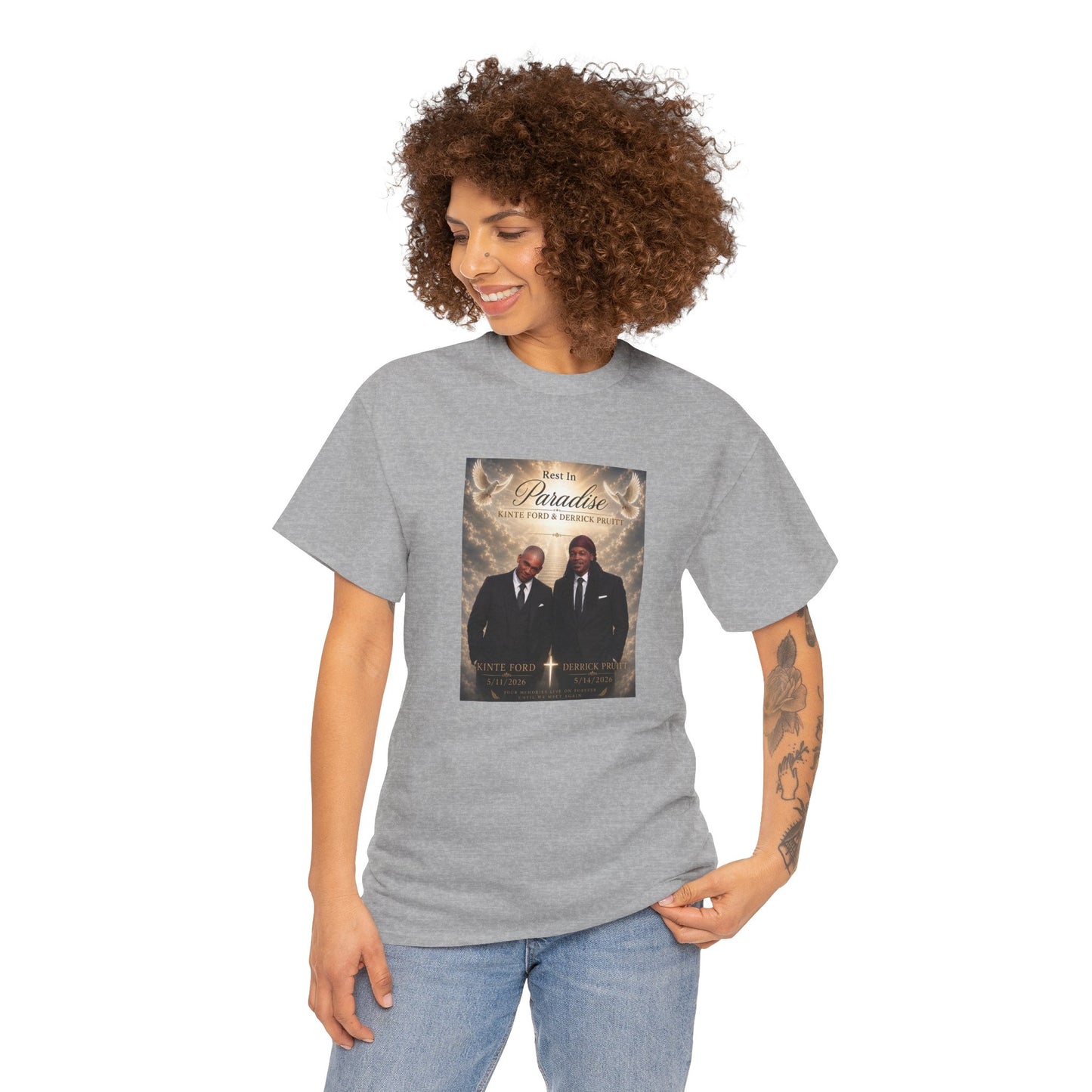 Memorial Tribute Tee — "Rest in Paradise" Funeral Remembrance Shirt