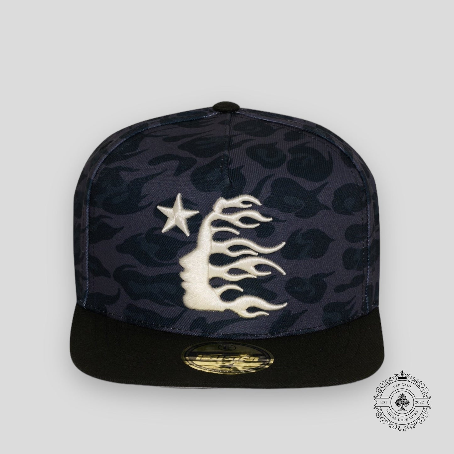 Hellstar Cheetah Print Hat in Black