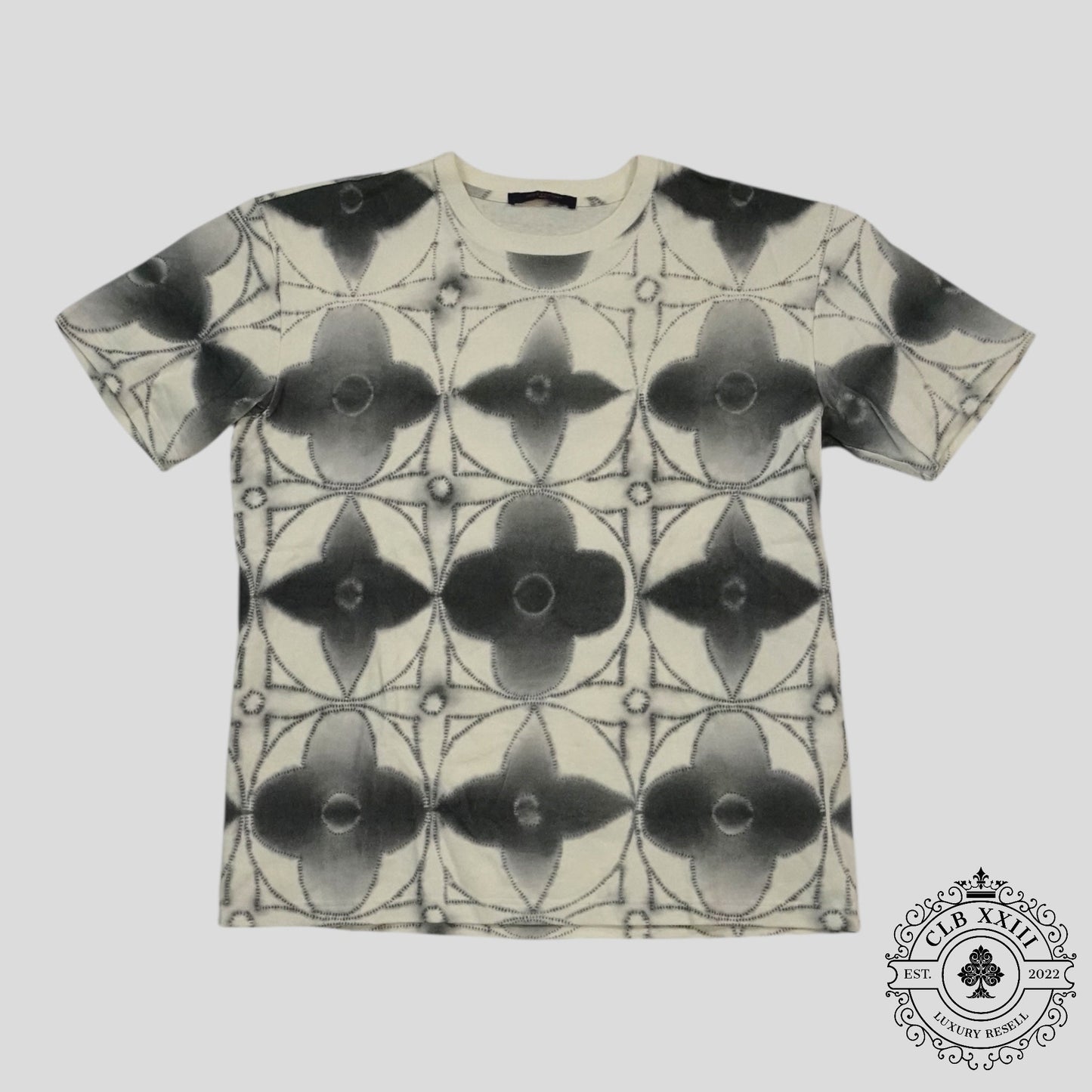Louis Vuitton Printed Shibori Tie-Dye Tee in White