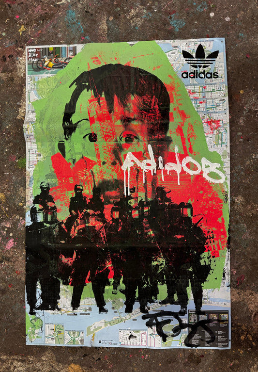 Child Gaze Through The Chaos