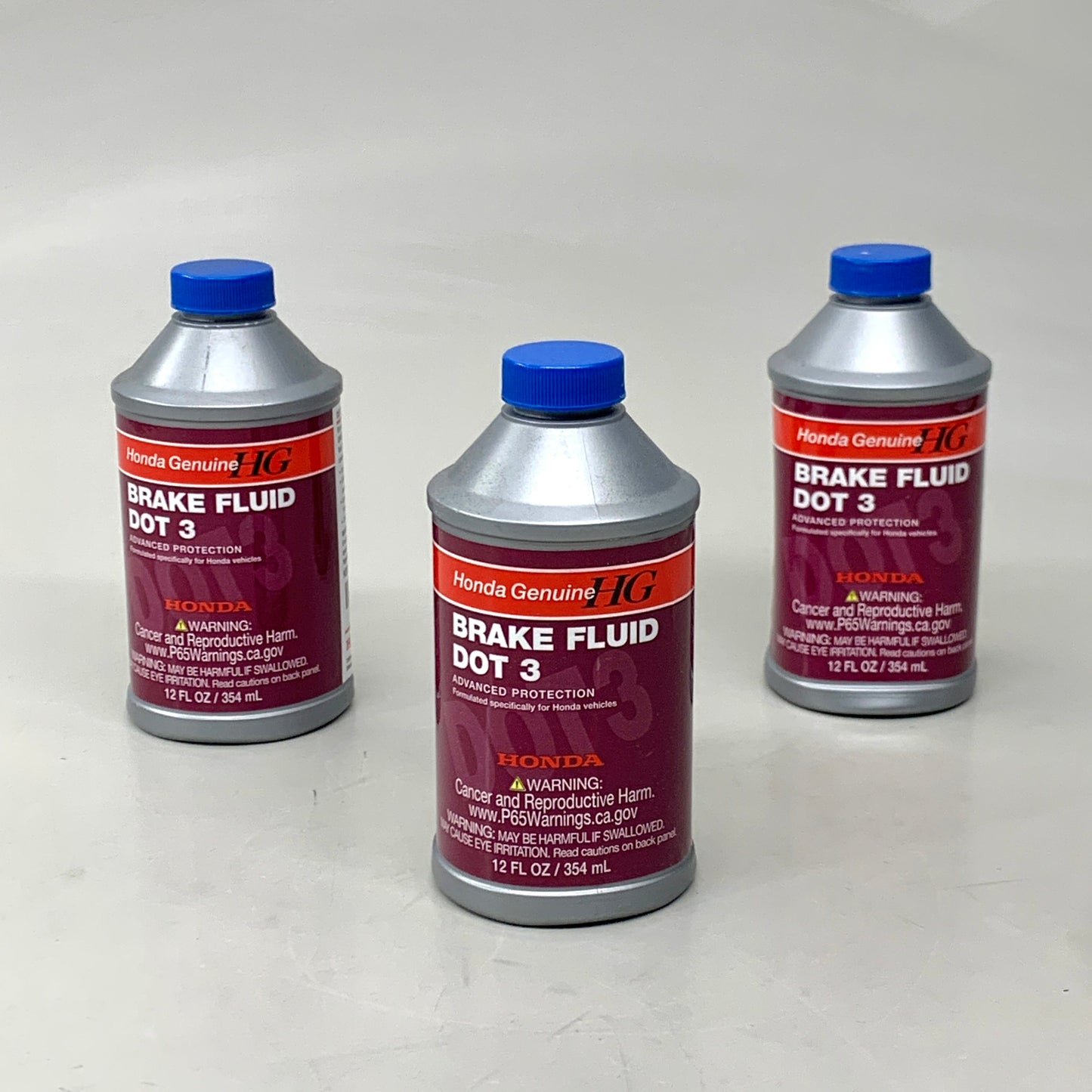 ZA@ HONDA (3 PACK) Genuine Dot 3 Brake Fluid Advanced Protection CU08740