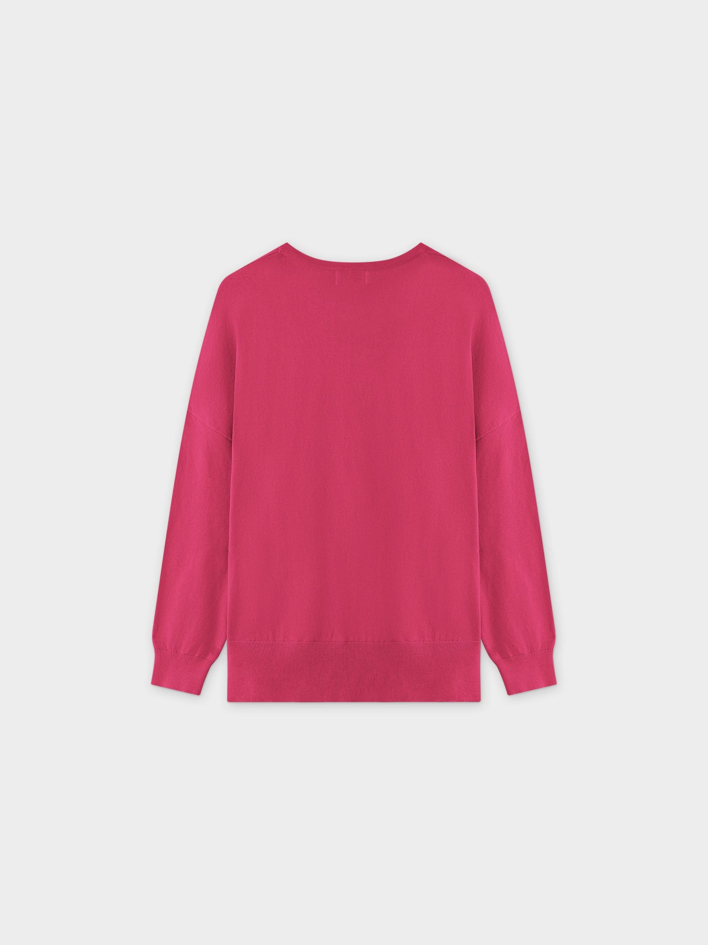Oversized Lightweight Sweater-Pink-1