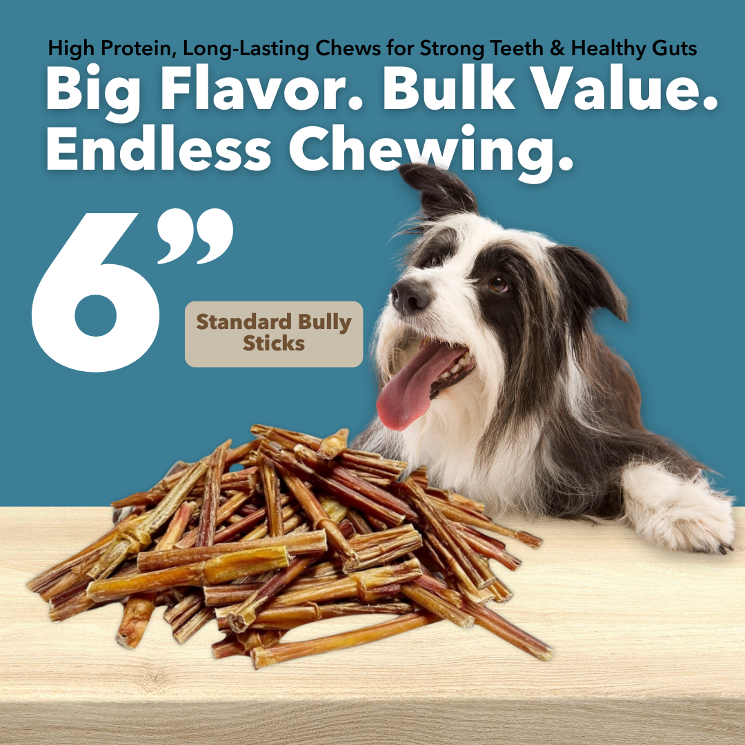 6" Standard Bulk Bully Sticks-1