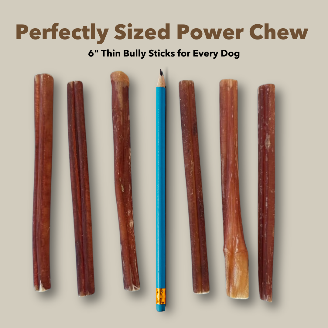 6" Thin Bulk Bully Sticks-4