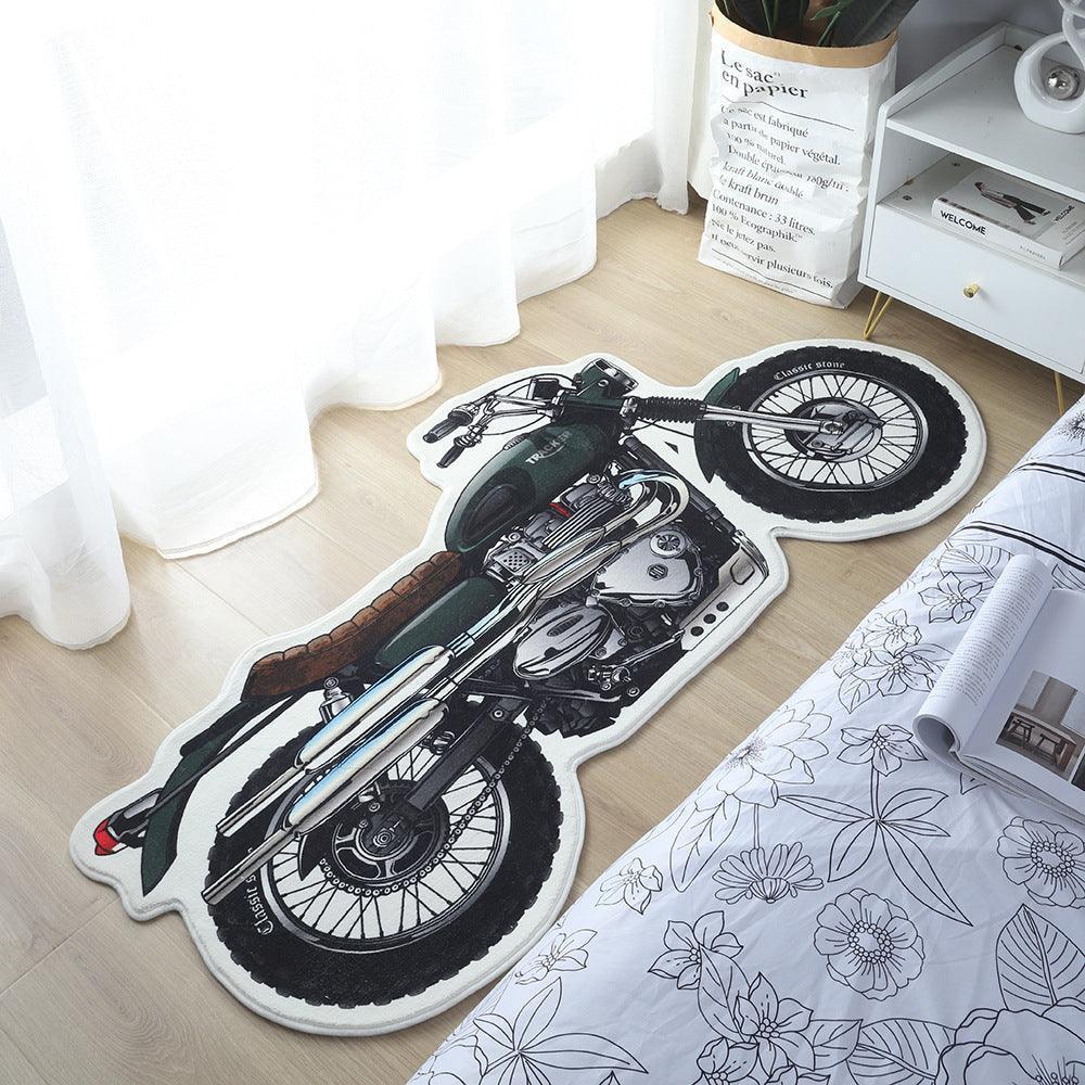 Original Design Retro Motorcycle Carpet