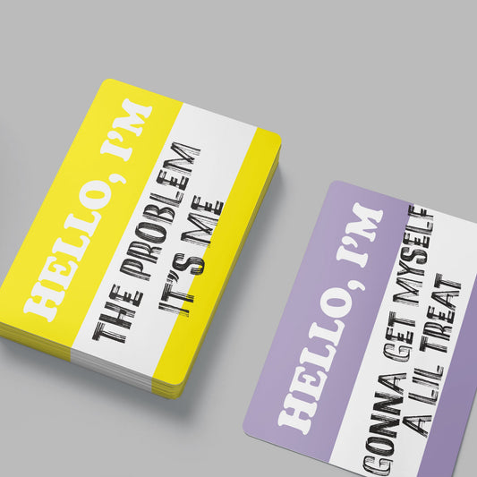 Funny Mental Health Affirmation Cards, Deck of 16