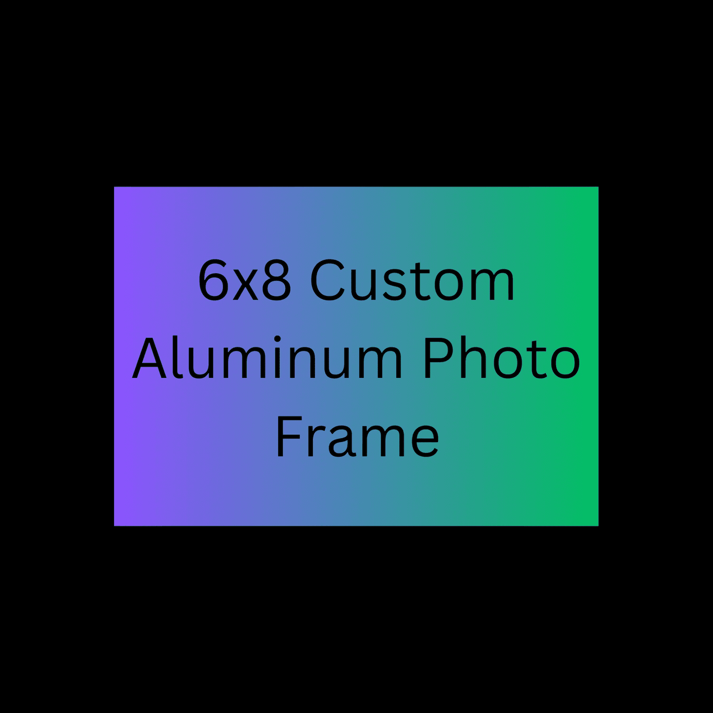 LIVE SALE - Custom 6x8 Aluminum Photo Frame for Festival Memories