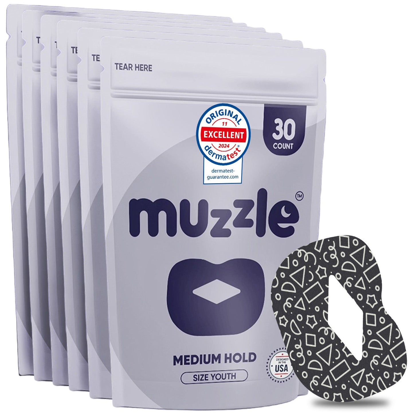 Muzzle® Mouth Tape For Youth (Medium Hold)-6