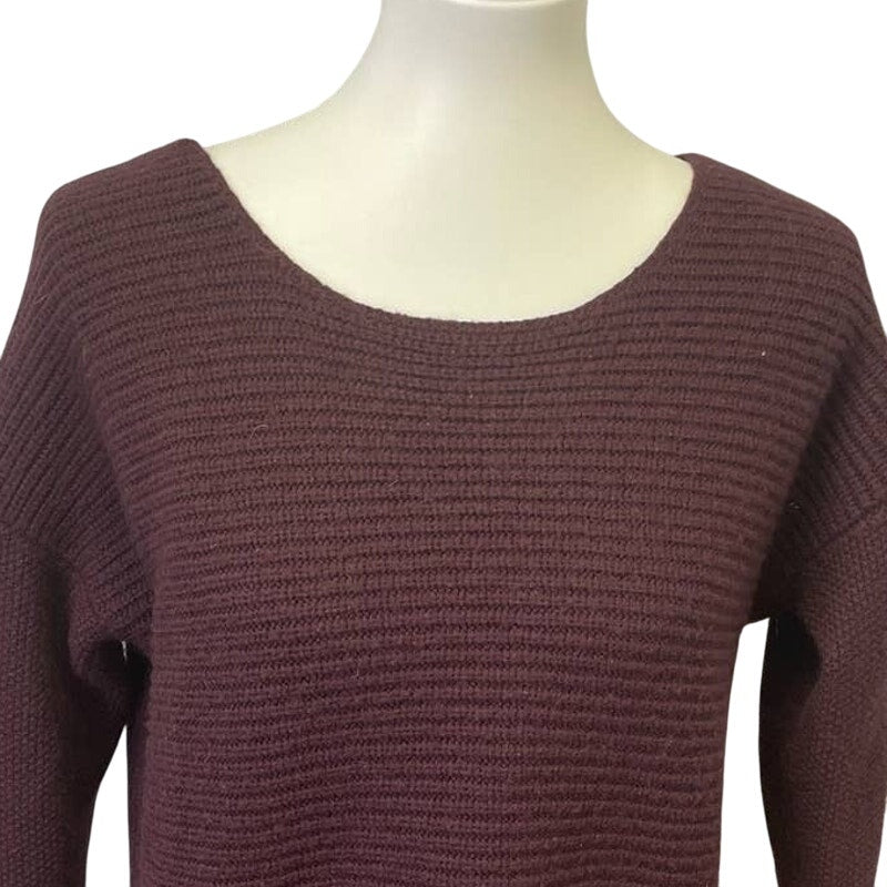 Bar III Womens XL Wool Blend Long Sleeve Ribbed Crew Neck Pullover Sweater