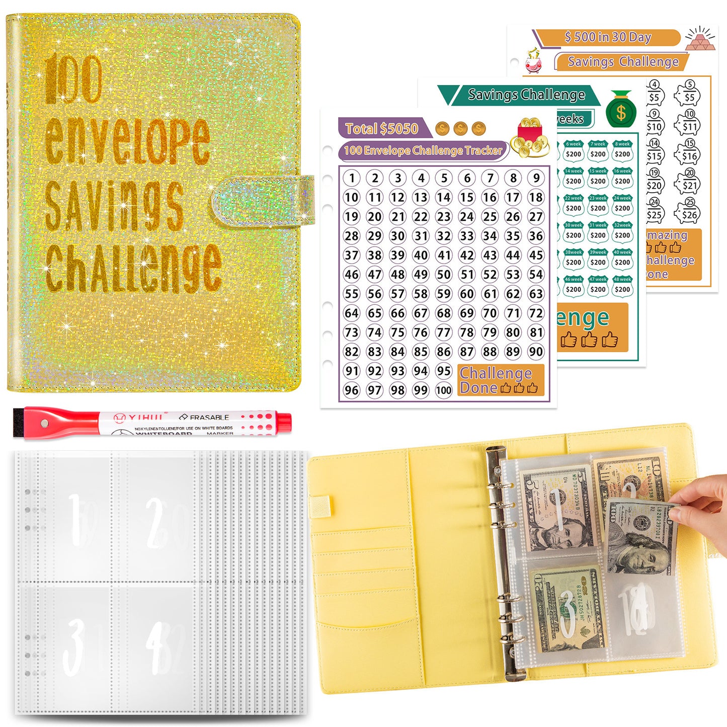 5A Money Saving Challenge Planner