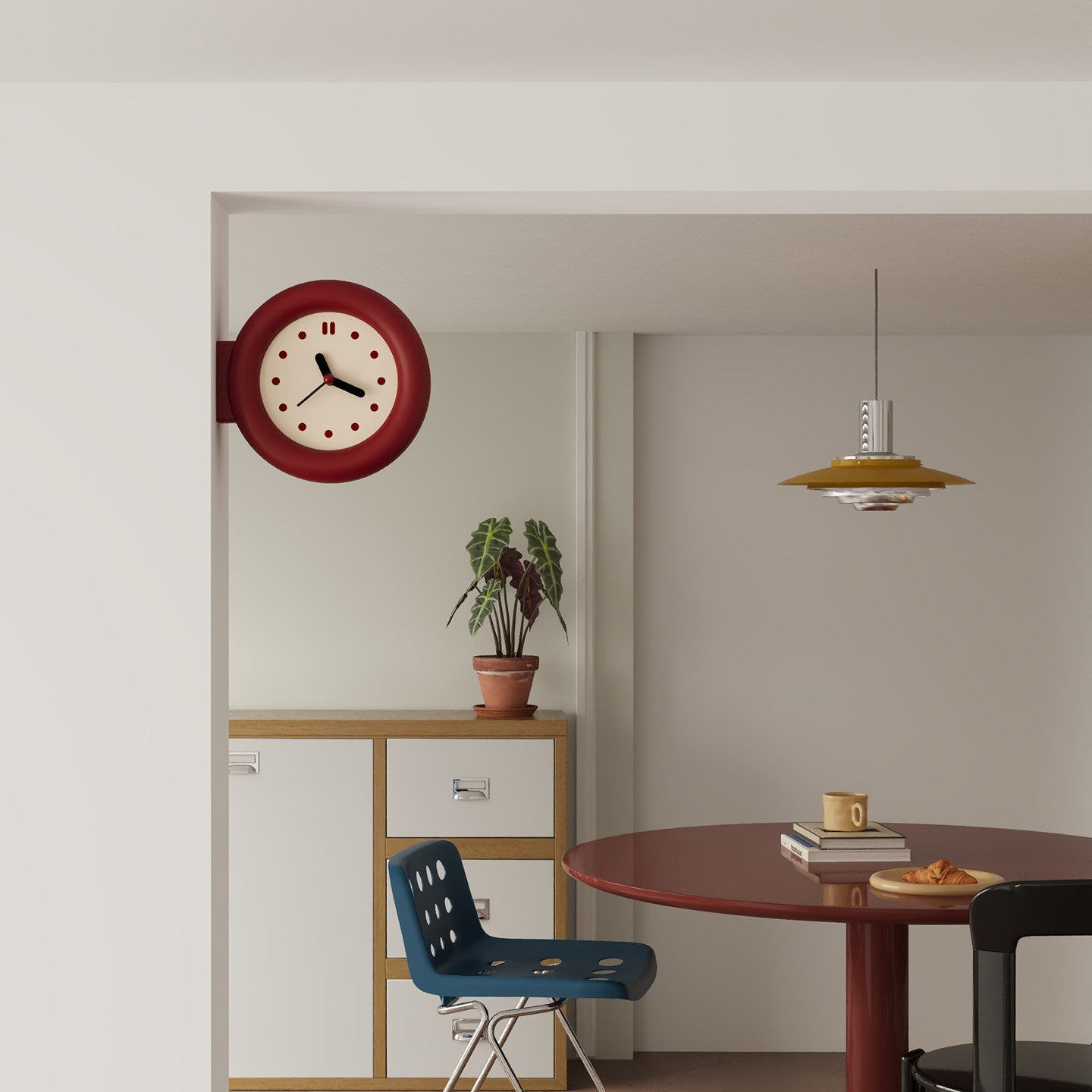 Double-Sided Round Clock-1