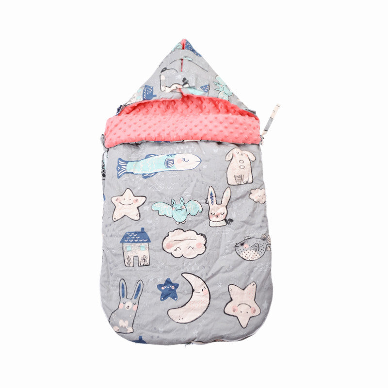Baby Cotton Velvet Sleeping Bag Autumn And Winter Thickening
