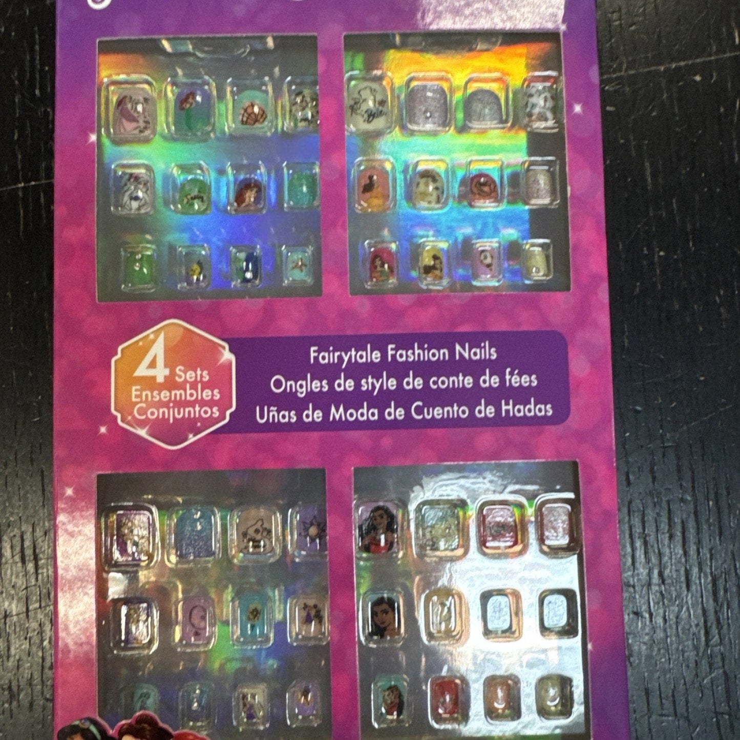 Girl Disney Princess 48PCS Press-On Nails Set for Girls - Pre-Glue Full Cover
