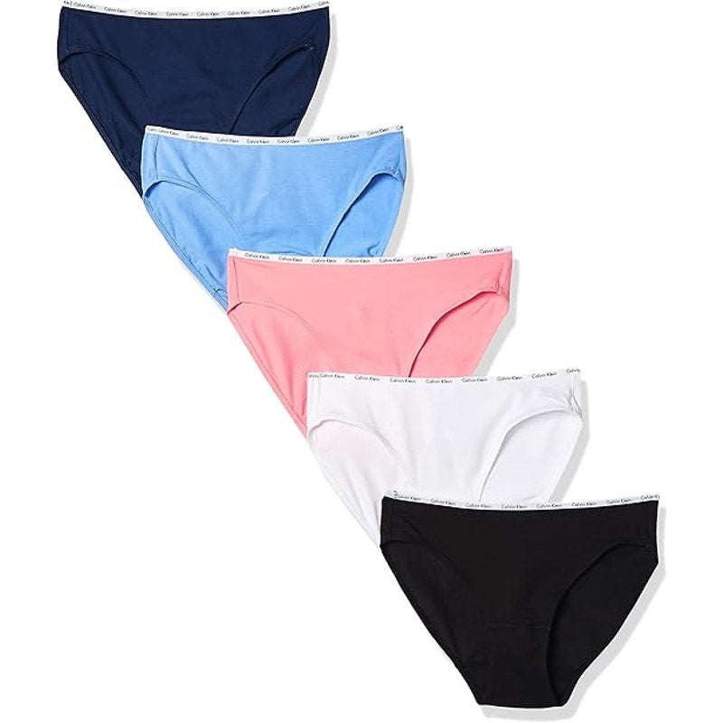 New 5 Pack Calvin Klein Womens Large Stretch Cotton Bikini Panties Underwear