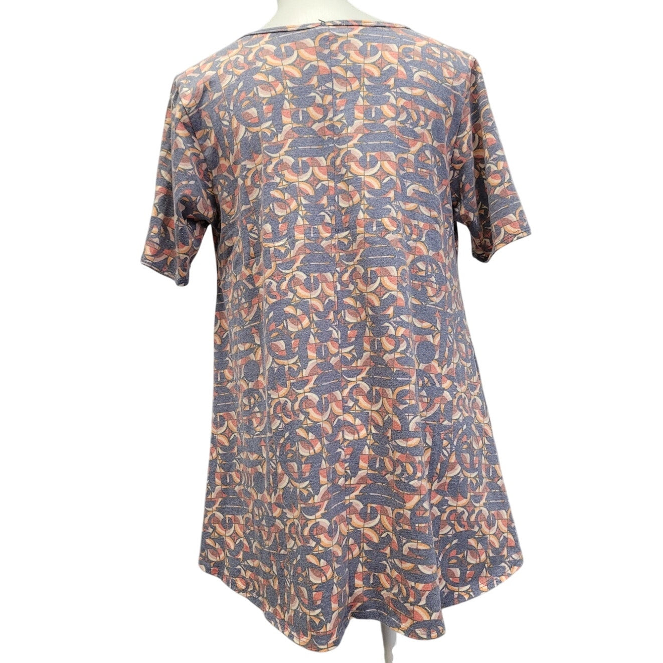 Hand Printed Upcycled Womens Medium Seek First the Kingdom of God Long T-Shirt