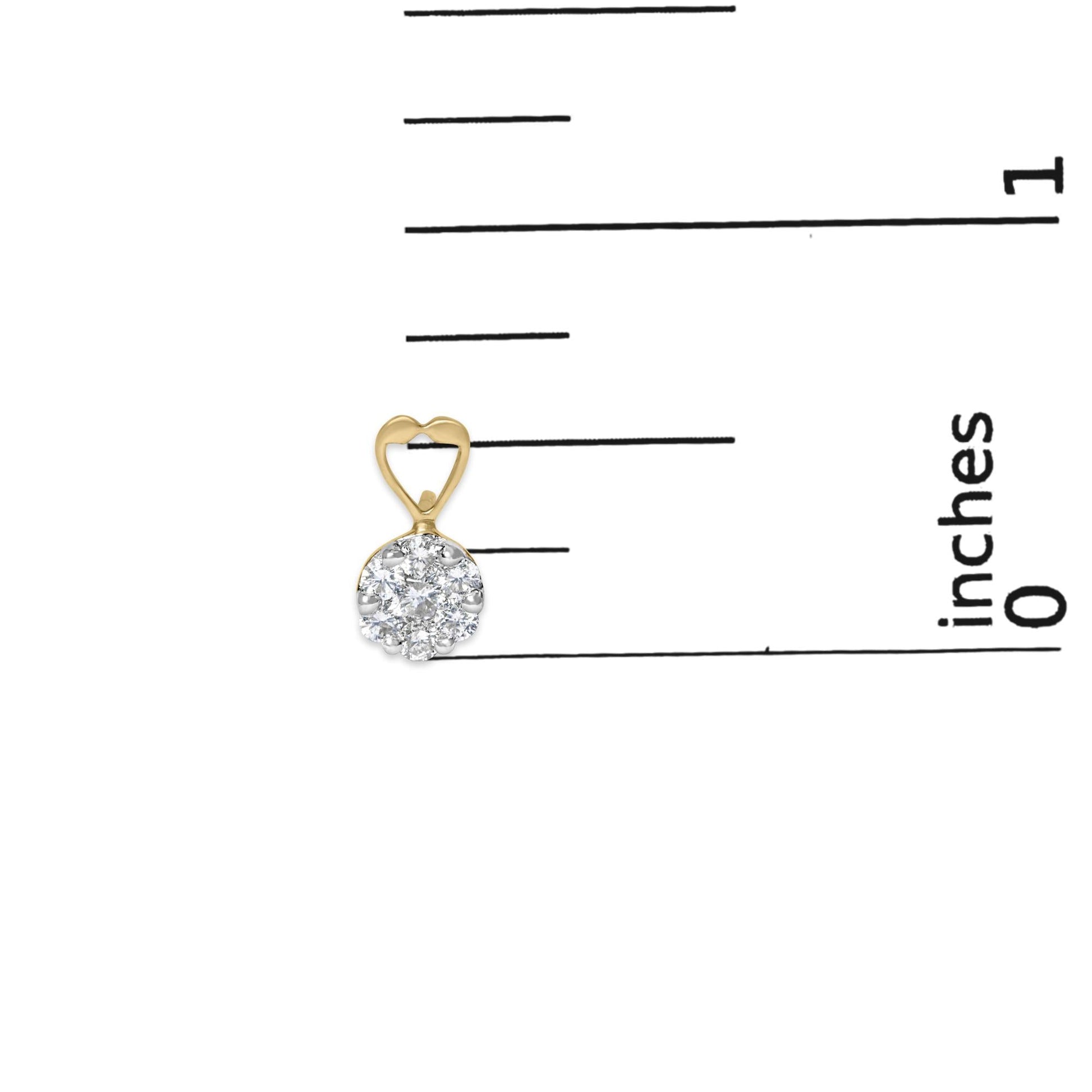 14K Yellow Gold 1ct. TDW Round-cut Diamond Earrings (I-J,SI2-I1)-4