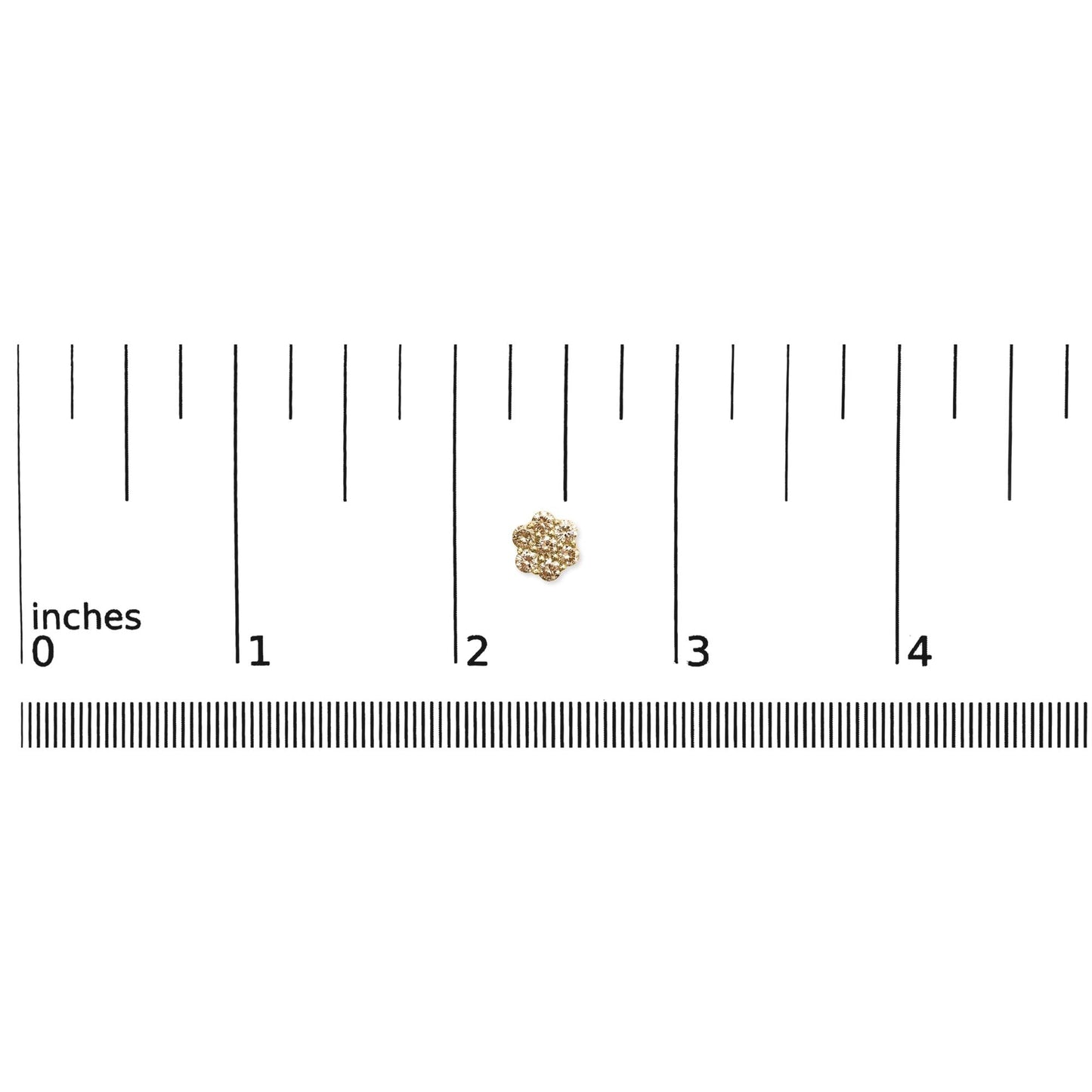 14K Yellow Gold 1.0 Cttw Diamond Floral Stud Earrings (J-K Color, VS2-SI1 Clarity)-4