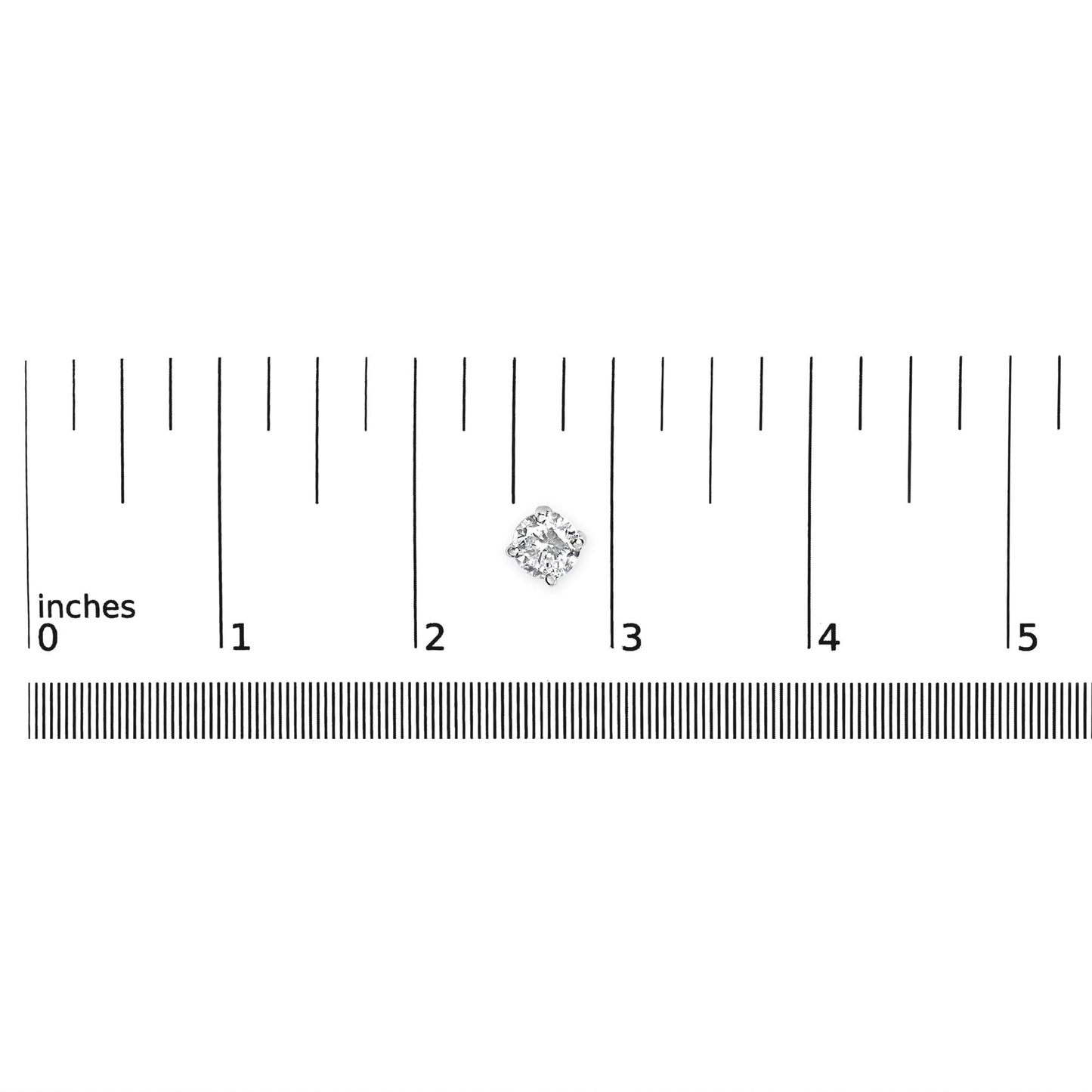 .925 Sterling Silver Silver Round Lab Grown Diamond Classic 4-Prong Solitaire Stud Earrings (F-G Color, VS1-VS2 Clarity)-4