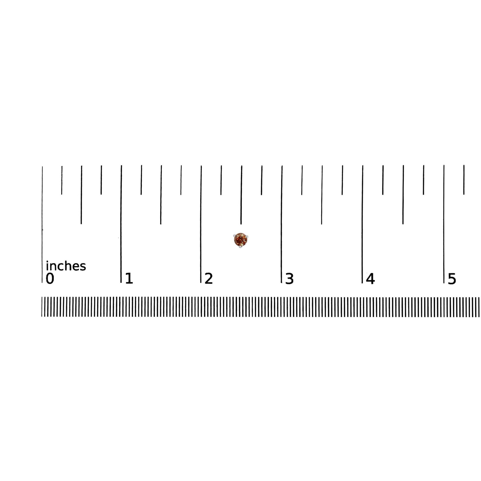 14K White Gold 1/2 Cttw Lab-Grown Round Brilliant-Cut Colored Diamond Classic 3-Prong Martini set Stud Earrings (VS1-VS2 Clarity)-4
