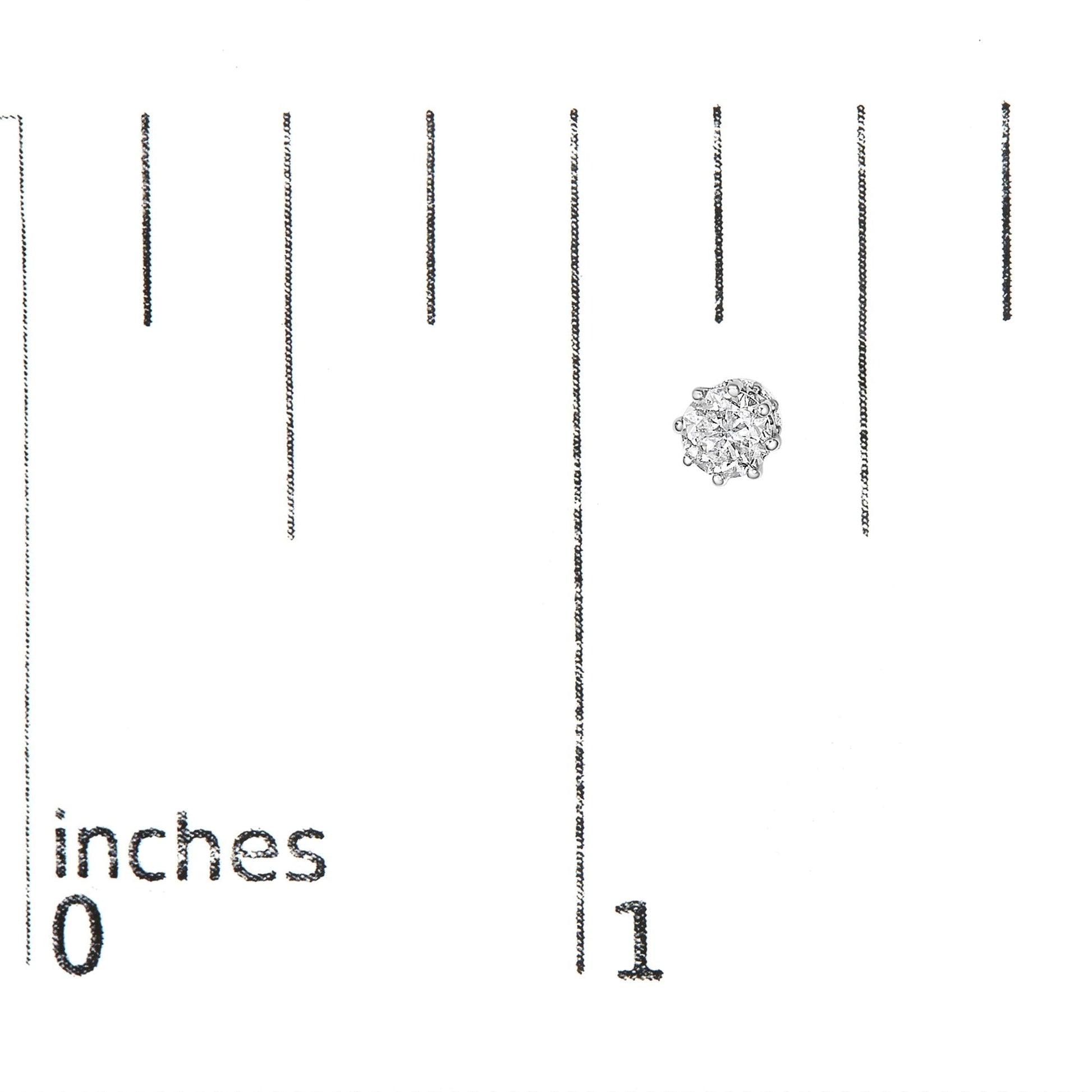 14K White Gold 1.0 Cttw Lab-Grown Diamond 8 Prong Hidden Halo Stud Earrings (F-G Color, VS1-VS2 Clarity)-4