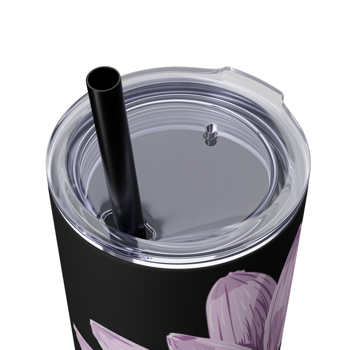 Floral Skinny Tumbler, 20oz - Stylish Drinkware for Home, Office, Gifts, Party Favors, Spring Decor