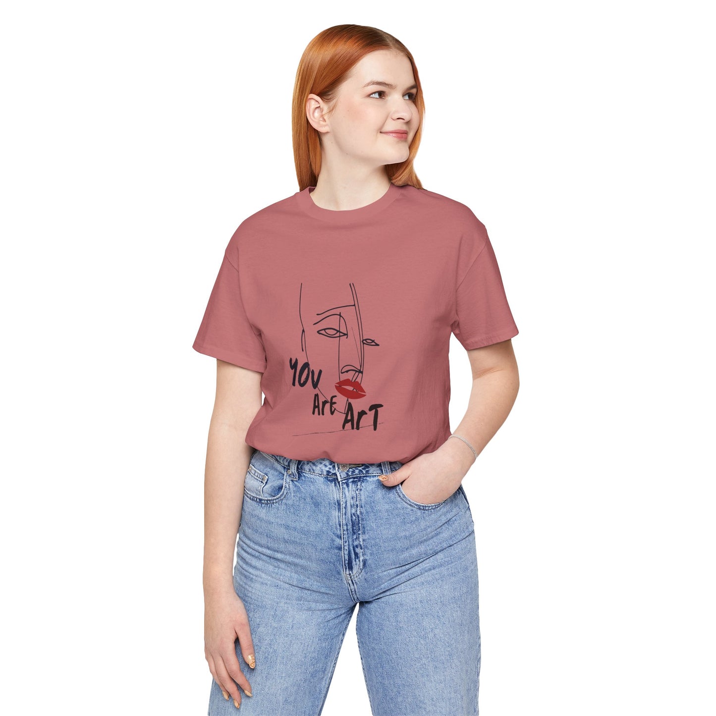 Artistic Expression Unisex Tee - You Are Art, Creative Gift, Casual Wear, Modern Design, Art Lover's Shirt