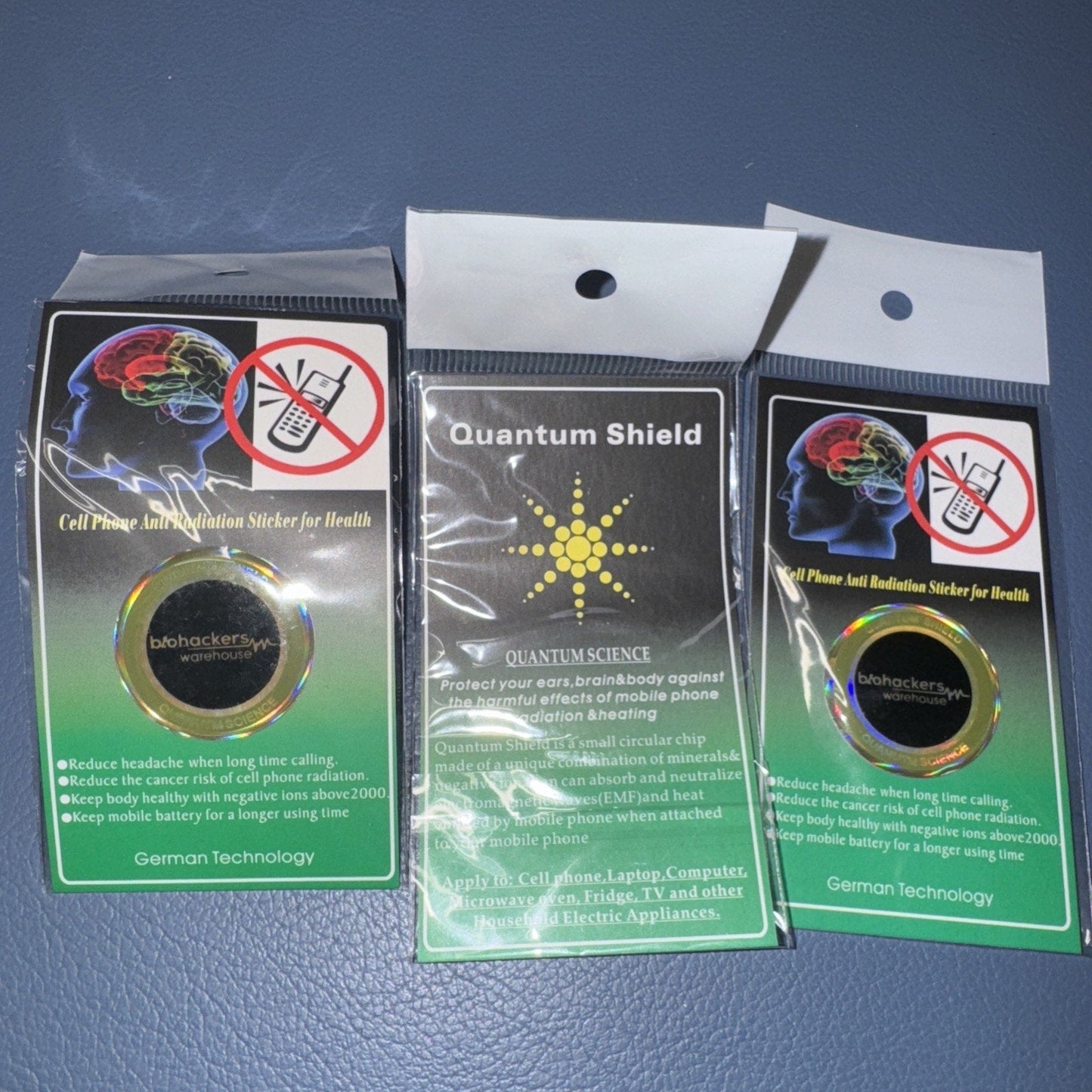 6 Pack Radiation Protection Shield Sticker - Cell Phone Tablets Etc US Seller