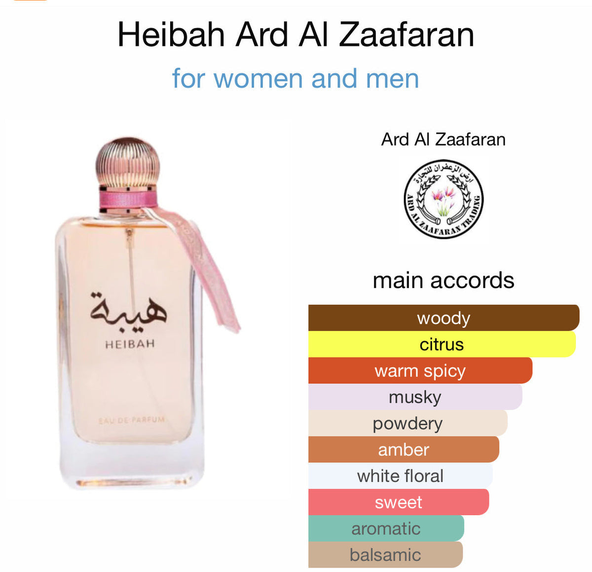 ARD AL ZAAFARAN HEIBAH EDP 3.4 U-4