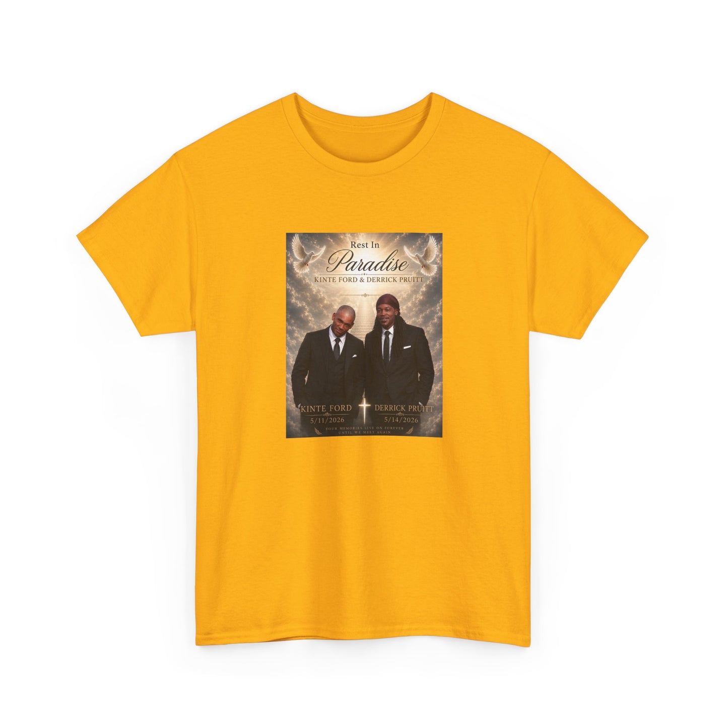Memorial Tribute Tee — "Rest in Paradise" Funeral Remembrance Shirt