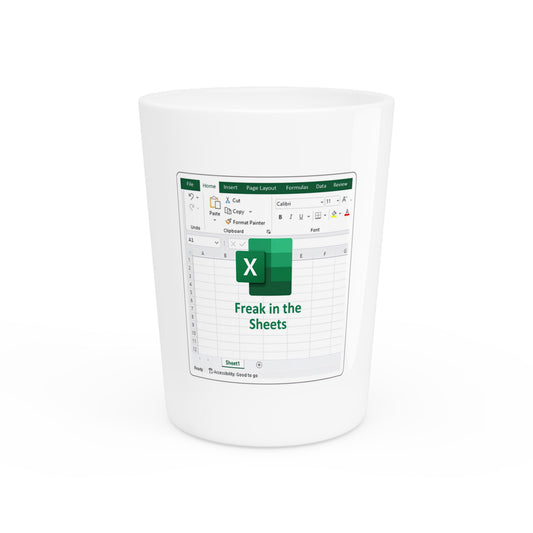 Excel Shot Glass - Perfect Gift for Spreadsheet Lovers, Office Party Supplies, Funny Drinkware, Geeky Barware, Data Enthusiasts