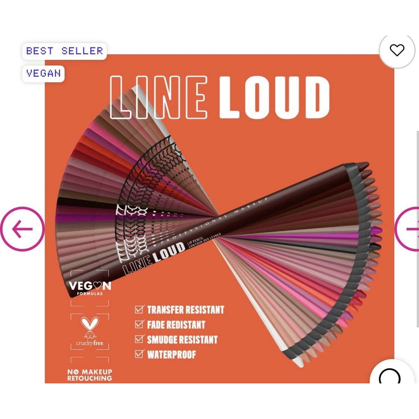 Set Of 25 NYX LINE LOUD VEGAN LONGWEAR LIP LINER Ambition Statement