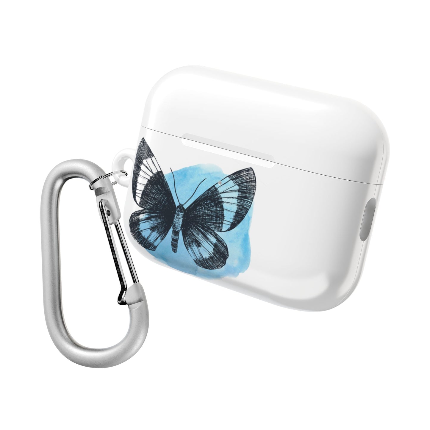 Artistic AirPod Cases with Butterfly Design, Motivational Gift for Music Lovers, Personalized Accessories, Unique Custodial Cases, [...]