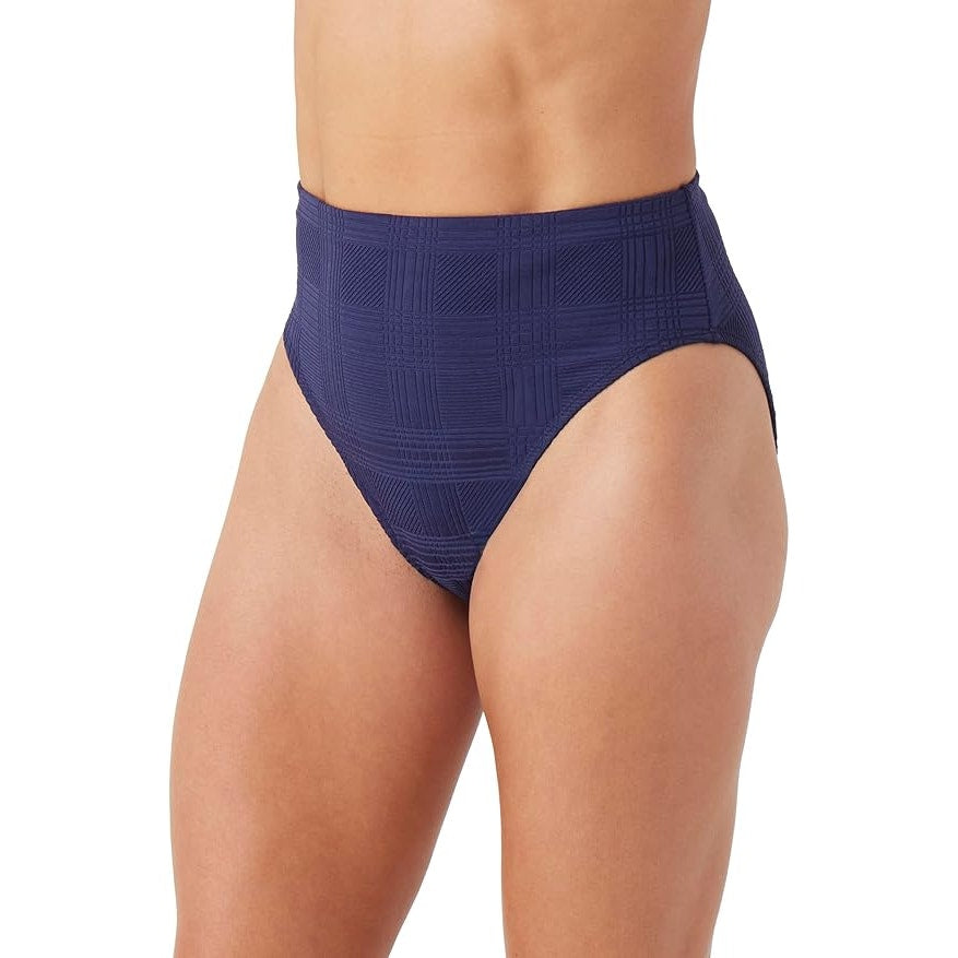 NWT New Nautica Womens Medium Night Blue Tummy Control Bikini Bottoms ONLY