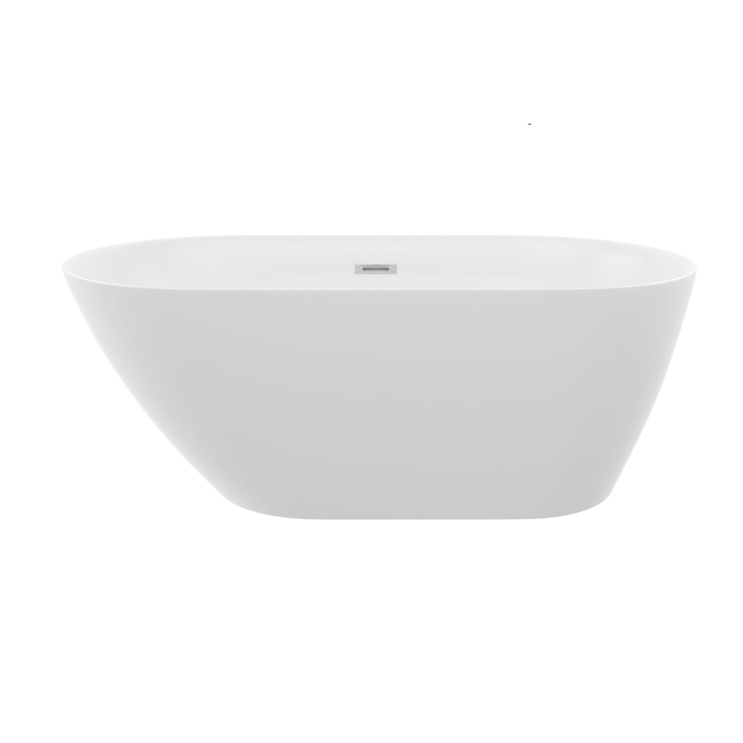 59" Acrylic Freestanding Bathtub Stand Alone Soaker Tub