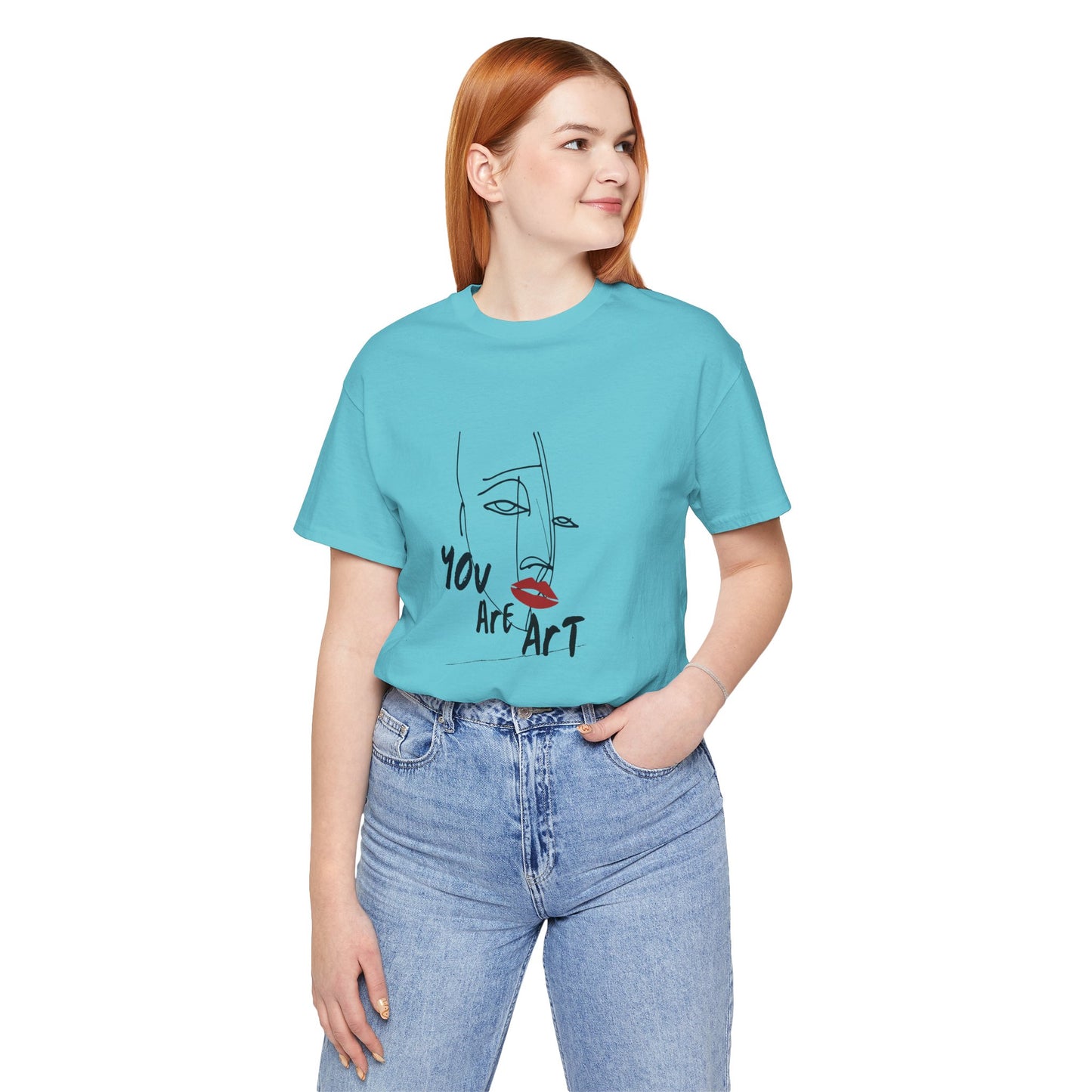Artistic Expression Unisex Tee - You Are Art, Creative Gift, Casual Wear, Modern Design, Art Lover's Shirt