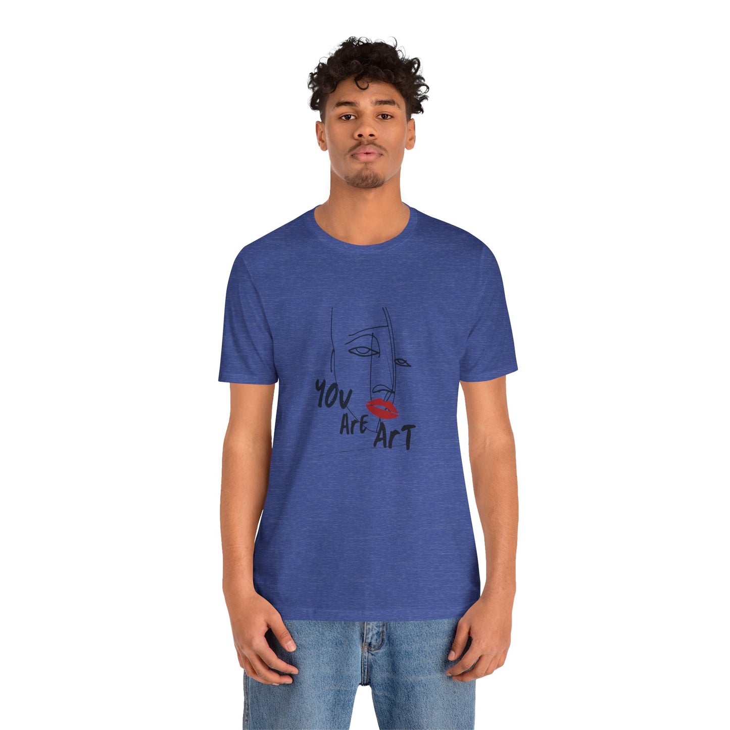 Artistic Expression Unisex Tee - You Are Art, Creative Gift, Casual Wear, Modern Design, Art Lover's Shirt