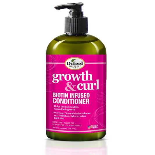 Difeel Growth & Curl Biotin Infused Conditioner Sulfate-Free (12oz)