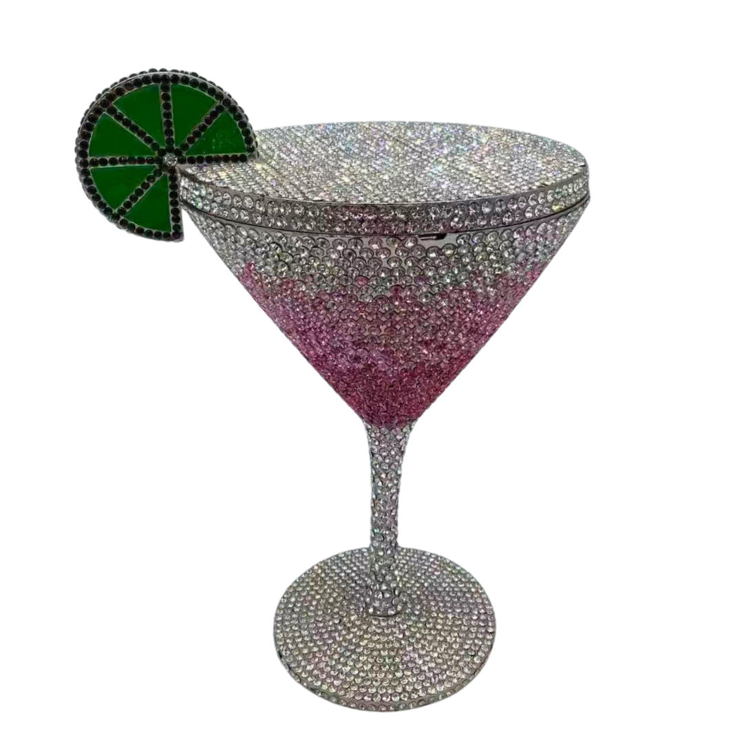 Cocktail Tall Cup Diamond studded Banquet Bag Handheld Women's Bag New