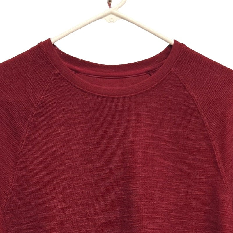 Good Fellow Mens Medium Red PolyCotton Long Sleeve Crew Neck Sweatshirt