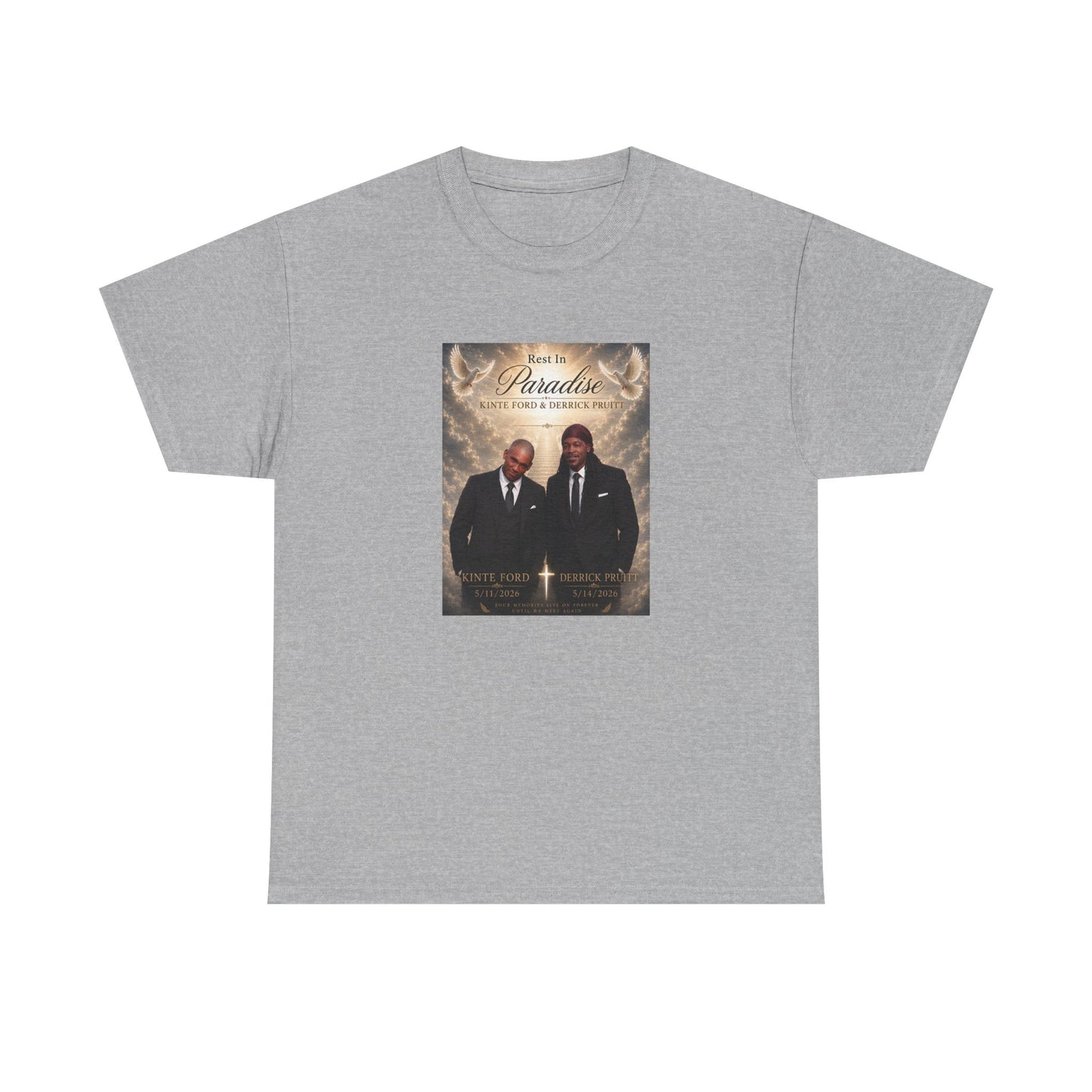 Memorial Tribute Tee — "Rest in Paradise" Funeral Remembrance Shirt