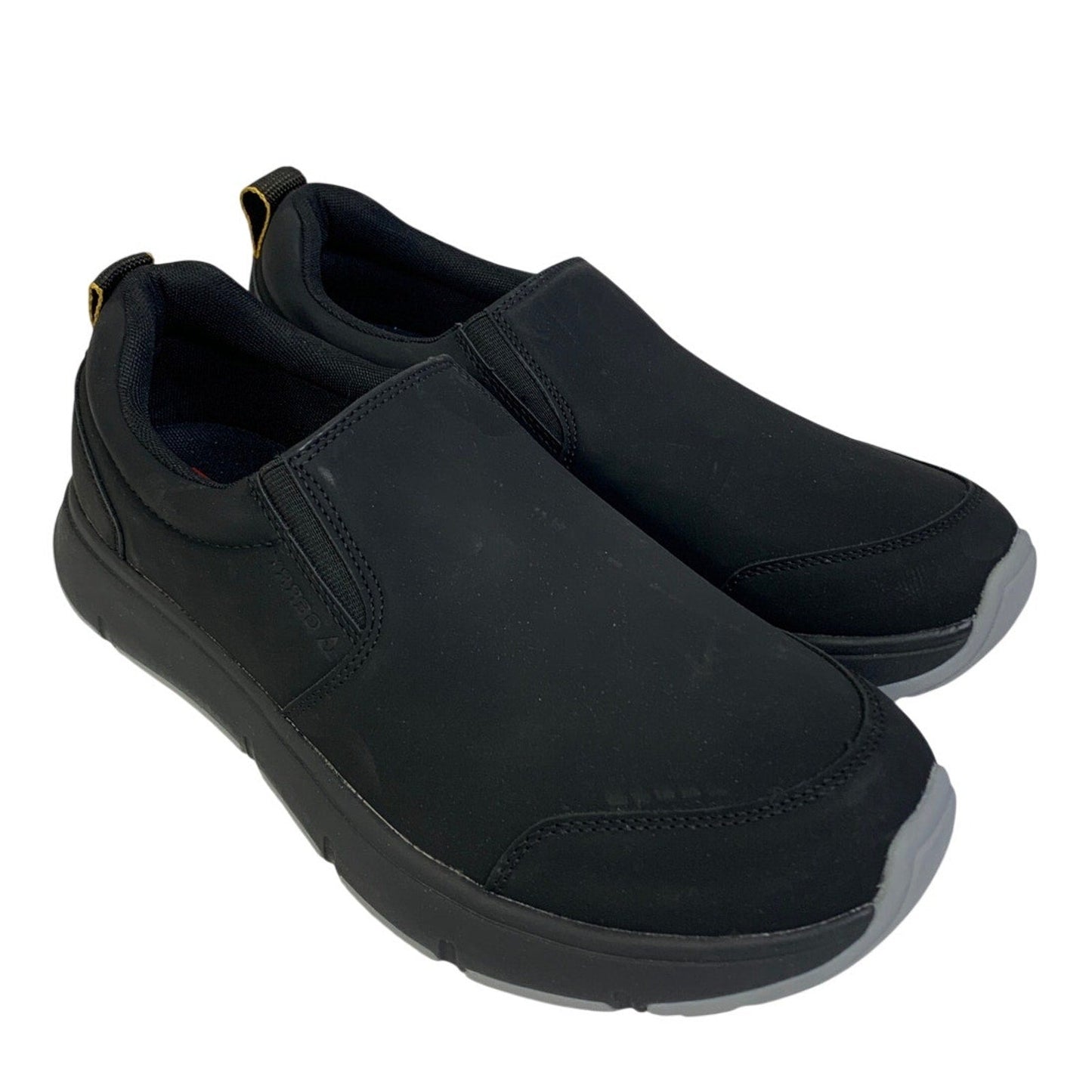 New In Box Gerry Mens Size 11 Black Faux Leather Slide On Moc II Sneakers Shoes