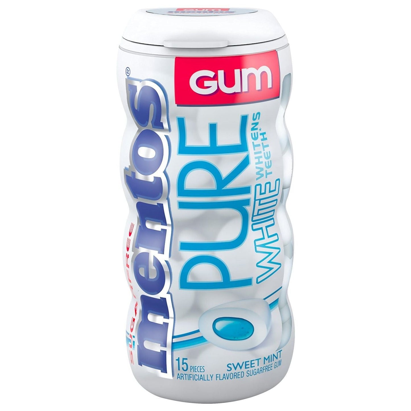 Mentos Pure White Sweet Mint Sugarfree Chewing Gum 1.06 oz