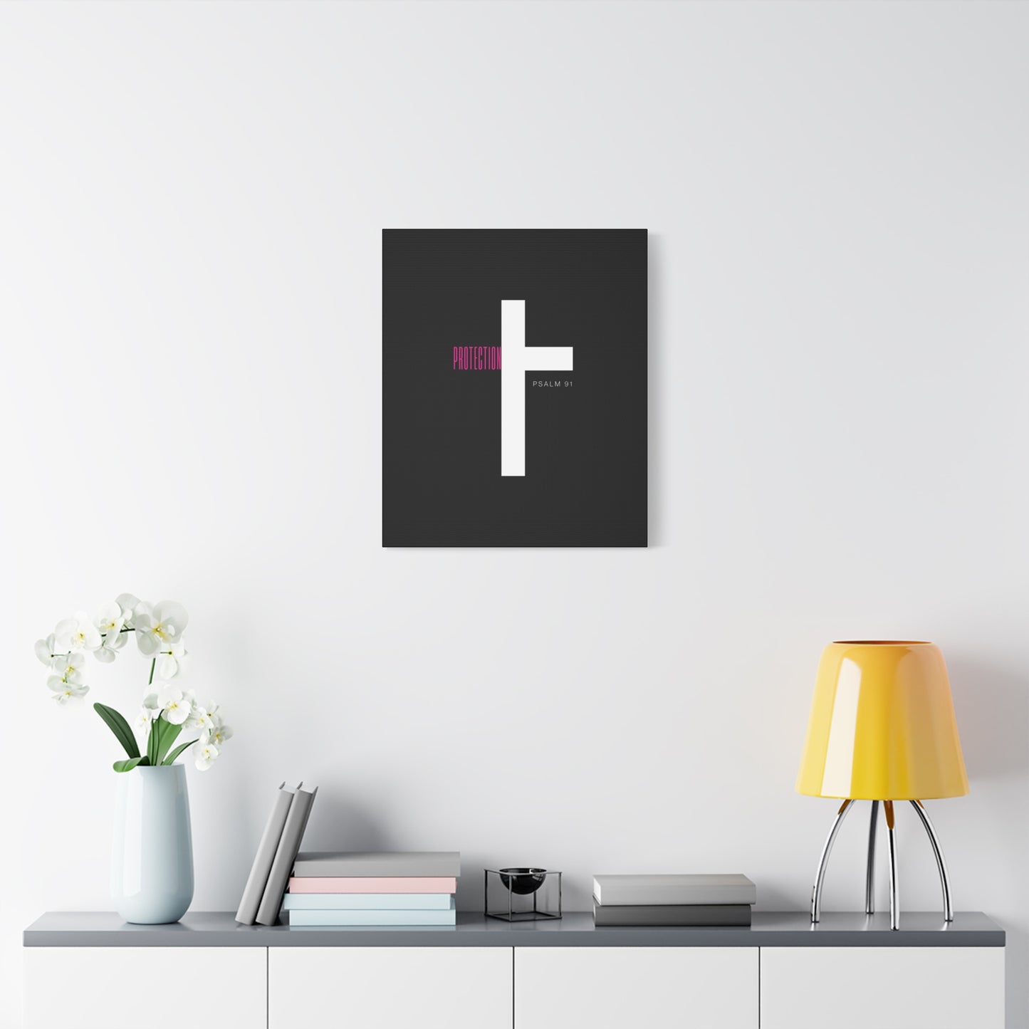 Faith-Inspired Canvas Print - Psalm 91, Home Decor, Wall Art, Christian Gift, Inspirational Decoration